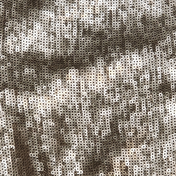 Express Pewter Metallic Sequin Long Sleeve Dress Size L - Picture 4 of 6